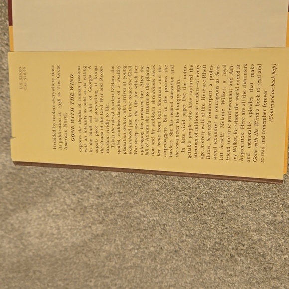 Gone With the Wind Hardcover Book - Picture 5 of 9